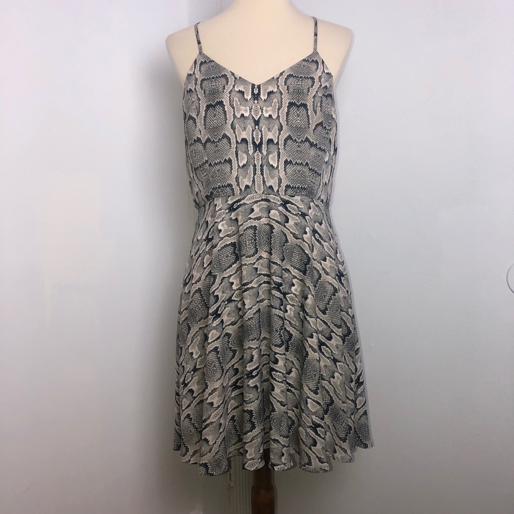 Express Snake Skin Print Dress